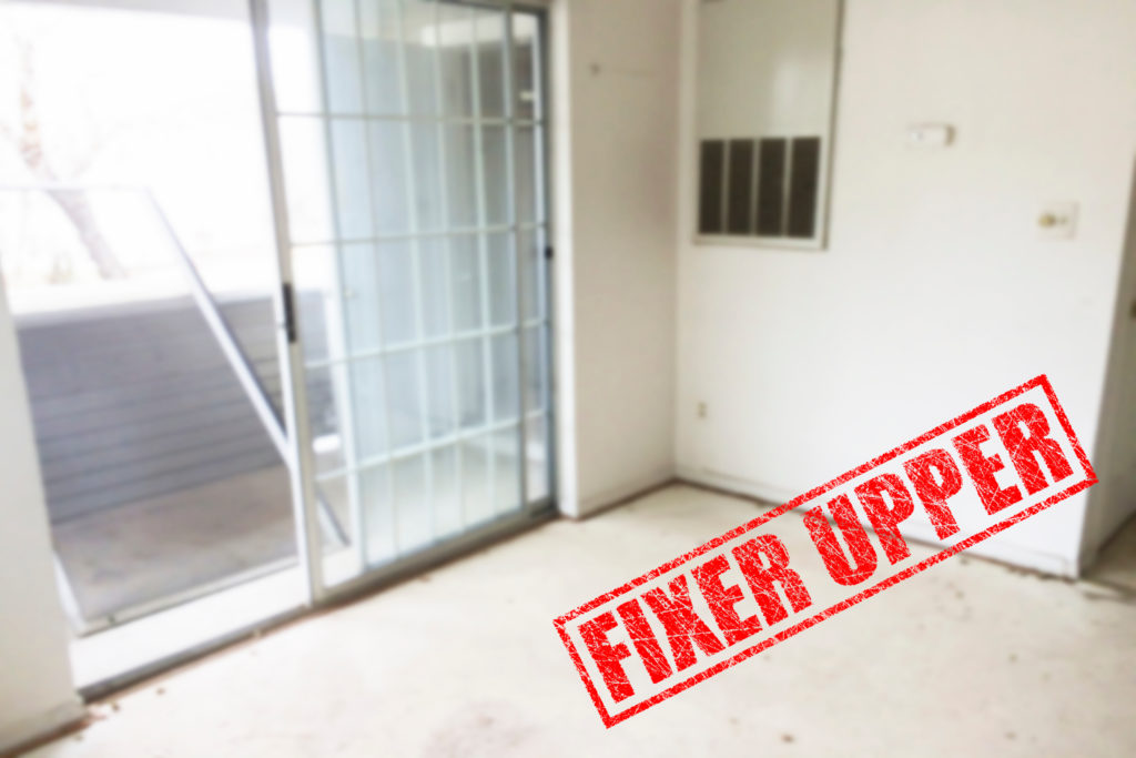 Fixer-upper type of property